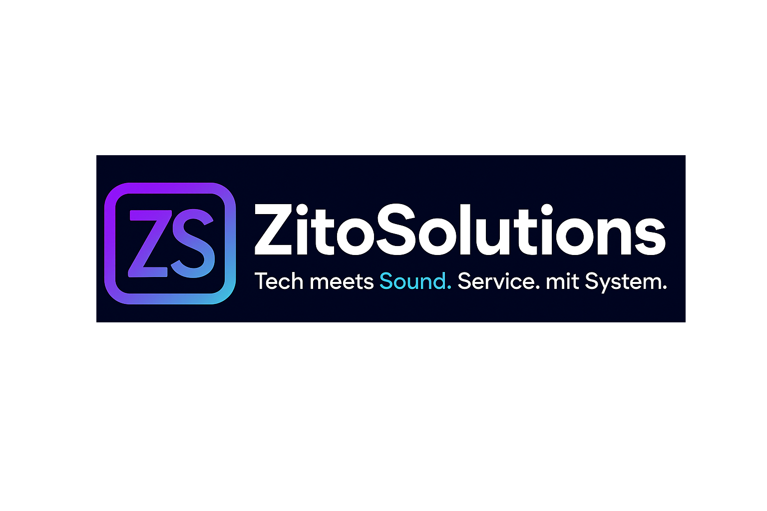 ZitoSolutions Logo und Slogan Design